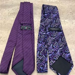 Van Heusen & Portofino Collection silk tie bundle.